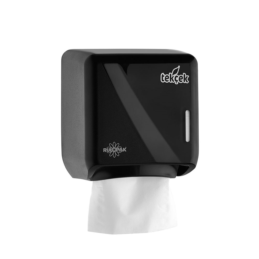 Tekçek Tuvalet Kağıdı Dispenseri Mini Siyah