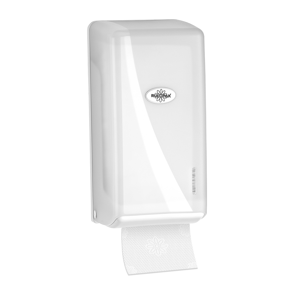 Tekçek Modern c/V Fold Toilet Paper Dispenser - White