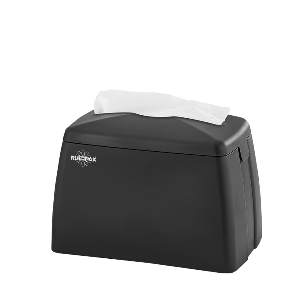 Tekçek Modern Maxi Desktop Napkin Dispenser - Black